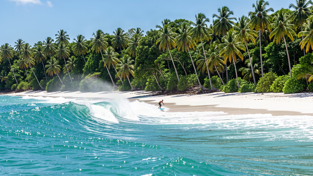 Surf en las olas de Bocas del Toro